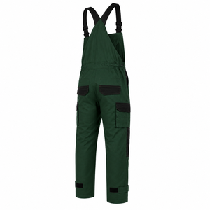 Unisex Green Heavy Duty Polyester Cotton <b>Work</b> Coveralls Black Reinforced Knees Pockets Abrasion Resistant Utility <b>Construction</b> - Product Image 6