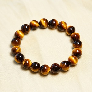 Natural Tiger Eye Bead <b>Bracelet</b> 8mm Gemstone Stone Stretch <b>Bracelet</b> Tiger Eye <b>Crystal</b> Jewelry for Men Women Wholesale - Product Image 4