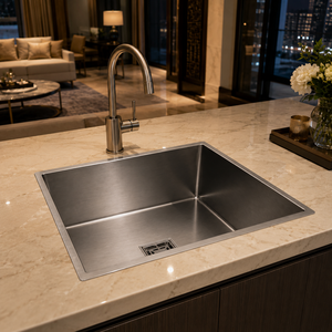 Stainless Steel Undermount 304 Grade Single Bowl <b>Kitchen</b> <b>Sink</b> Brushed Finish Durable - Product Image 2