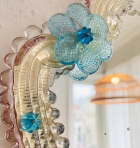 Espejo de Cristal de Murano Veneciano Vintage - Product Image 4