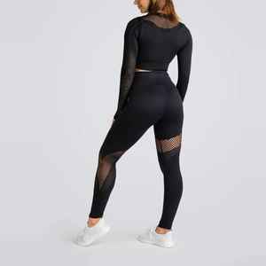 Ensemble de yoga 2 pièces pour femmes, vêtements de sport, leggings sans couture et soutien-gorge de sport, fabrication directe du Pakistan, prix bas. - Product Image 5
