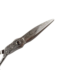 Ciseaux professionnels Damas de qualité supérieure pour barbier, lame affûtée, manche long, pour la coupe de cheveux, en acier inoxydable, pour effiler - Product Image 3