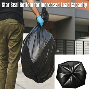 Bolsas de Basura Negras Resistentes TH GB-030 de 33 Galones, Bolsas de Basura de LDPE para Uso Comercial y Doméstico - Product Image 3