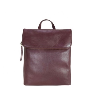 กระเป๋าเป้สะพายหลังขนาดเล็กหนังวัวมีฝาปิดทำด้วยมือเนื้อนิ่มและอ่อนนุ่มลายธรรมชาติทำด้วยมือคุณภาพสูงสไตล์วินเทจผู้จัดจำหน่ายชั้นนำของอินเดีย - Product Image 1