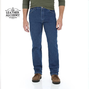 Jeans en denim coupe droite pour homme, qualité supérieure, tissu en coton confortable, mode urbaine, vêtements décontractés, pantalons - Product Image 1