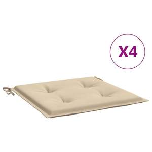 Juego de 4 Cojines para Sillas de Exterior de Tela Oxford Beige, 100% Poliéster, Duraderos y Elegantes - Product Image 2