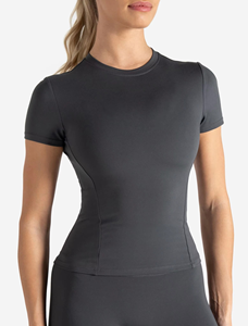 Camiseta de Verano para Mujer, de Algodón/Poliéster, Tejido Sólido, Anti-Pilling, Anti-Arrugas, Secado Rápido, Transpirable y Ecológica - Product Image 4