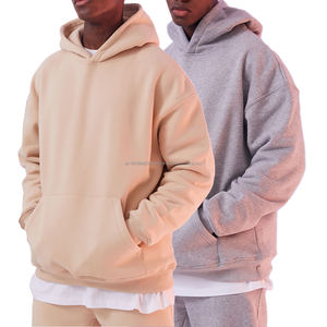 Vêtements d'hiver chauds pour hommes, sweat à capuche surdimensionné, poids lourd, impression bouffante, sweats à capuche personnalisés pour hommes - Product Image 1