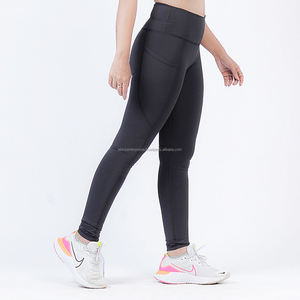 Leggings de fitness pour femmes 2024, taille haute, respirants, en coton/fibre de bambou, tricotés sans couture, style décontracté pour l'été, utilisation en salle de sport - Product Image 2