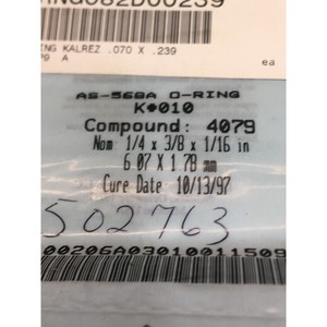 Lote de 4 Juntas Tóricas KALREZ AS-568A K # 010, COMPOUND - Equipo y Piezas de Semiconductores de Confianza con Legado Global en el Domo de la Industria - Product Image 3