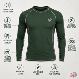 Camiseta Deportiva de Compresión Personalizada para Hombre, Transpirable, para Equipos - Product Image 6