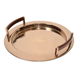 Hexagon Shape Copper Serving <b>Tray</b> Wholesale Supplier For hotel & Restaurant <b>Snacks</b> Sweet Serving & Storage <b>Tray</b> - Product Image 6