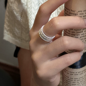 แหวนเงินแท้ S925 สไตล์เกาหลี ดีไซน์เฉพาะตัว ลายลูกไม้ แหวนแฟชั่นเรโทรเรียบง่ายสไตล์เกาหลี - Product Image 4