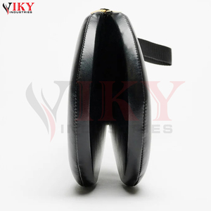 Cibles de frappe de boxe en cuir PU, légères, durables, personnalisées, couleur contrastée noir et or, pour l'entraînement - Product Image 3