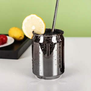 Vaso de Acero Inoxidable Dorado, Taza Metálica Reutilizable para Bebidas, Taza para Cócteles con Pajita, Vaso para Jugo y Agua, Artículos de Bar - Product Image 2