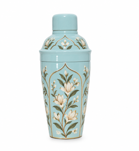 Coctelera Moderna de Acero Inoxidable 304 con Diseño Clásico Pintado a Mano, Calidad Premium, Color Personalizado Blanco Royals 750ml/550ml - Product Image 1