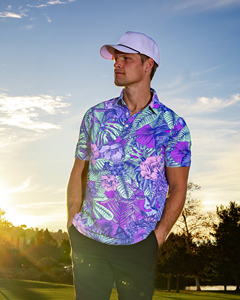 Chemise de golf personnalisée ODM en maille décontractée, séchage rapide, coupe ajustée, surdimensionnée, avec logo imprimé sur le devant, en tissu popeline anti-plis - Product Image 4