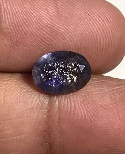 Iolite pierre de soleil taille ovale, iolite pierre de soleil naturelle pour la fabrication de bijoux. - Product Image 1