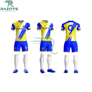 Conjuntos de Camisetas de Fútbol con Impresión por Transferencia de Calor, 100% Poliéster, Camisetas de Fútbol para Hombre, Talla Grande, Personalizadas - Product Image 4