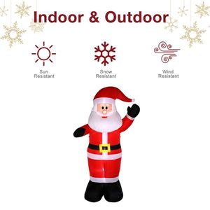 Decorazione Gonfiabile da Giardino Babbo Natale 2,4m con 4 Luci a Stringa - Product Image 2