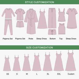 Ensemble de pyjama décontracté pour femmes, bleu clair, manches longues, vêtements de nuit classiques en coton doux, taille élastique, couleur unie - Product Image 4