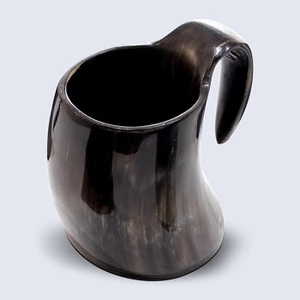 100% Premium Quality Handmade Eco-Friendly American Style Buffalo Horn Mug Handle for <b>Beer</b> Wine Parties F S International - Product Image 1