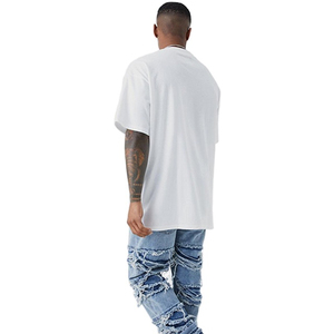 Jeans Casuales de Corte Regular Personalizados, Diseño Desgastado, Estilo Urbano, 100% Algodón, Impermeables, Ecológicos, Resistentes, para Hombre - Product Image 3