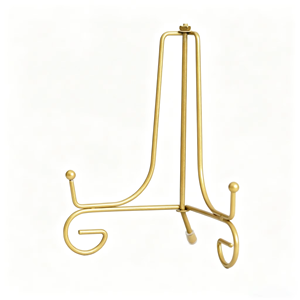 Minimalist Metal <b>Easel</b> Stand Geometric Design Durable Indoor Home Decor Living Room Floor Mount - Product Image 2