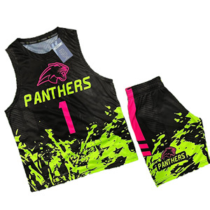 Uniformes de football américain pour hommes adultes, personnalisables, maillots d'équipe 7v7 avec tissu respirant 100% polyester, antibactérien et protection UV - Product Image 1