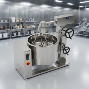 Olla de vapor con inducción y revestimiento giratorio Amicook 380V/440V, modelo de olla de inducción para servicio de alimentos, inclinable, para freír currys, compacta. - Product Image 3