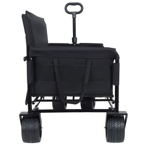 Carrito Plegable Convertible 3 en 1, Resistente, Capacidad de Carga de 500 lb, 180 L, Carretilla Todoterreno con Asiento de Banco y Almacenamiento, Carrito para Acampar - Product Image 6