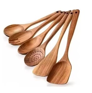 Durable Natural Wooden Serving <b>Spoon</b> 10ml Eco-Friendly Kitchen Cooking Tool for Party Use Stirring Rice Curry <b>Soup</b> & Salad - Product Image 5
