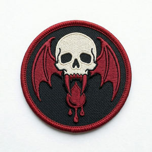 Patch thermocollant personnalisé loup hurlant sur lune, badge brodé rond, applique gothique loup-garou pour vestes et chapeaux, fabricant en gros - Product Image 5