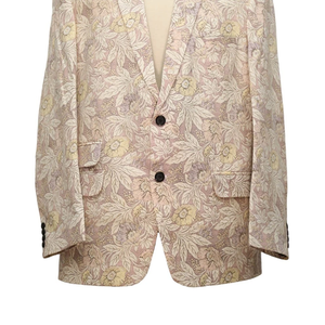 Nouvel Arrivage – Blazer Élégant pour Femme en Jacquard Floral, Revers Cranté, Ouvert sur le Devant, Manches Longues, Idéal pour le Bureau ou Tenue Décontractée - Product Image 4