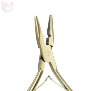 Pinzas para Extensiones de Cabello de 5 Pulgadas, Herramienta para Extensiones de Cabello con Micro Anillos, Color Dorado - Product Image 3