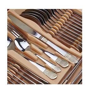 Juego de Cubiertos de Oro al por Mayor, Vajilla Moderna de Acero Inoxidable, Juego de Cena de Lujo, Utensilios de Cocina, Kits de Cubiertos para Bodas y Hoteles - Product Image 6