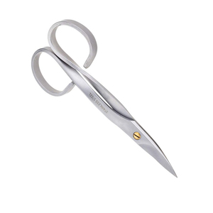 Manicure Scissors Stainless Steel Sharp Blade Round Handle Cuticle <b>Trimmer</b> Beauty Tools Adult Size 3.5 Inch <b>Black</b> Handel - Product Image 4