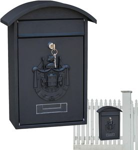 Indian Bulk Iron <b>Mail</b> <b>Box</b> Rustproof Durable Powder Coated Designed for POST Daily Paper Collection Entry Mount Fitment Organized - Product Image 2