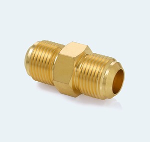 Conector de latón Blizz de 3/8 pulgadas con unión abocardada, 5/8 18 SAE, 45 grados, 1000 PSI, junta de presión para líneas de refrigerante y tuberías de combustible/gas - Product Image 6
