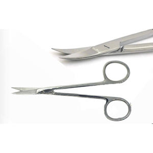 Tijeras de disección Metzenbaum curvas, de acero inoxidable, con punta roma, certificadas C-Tick, instrumentos quirúrgicos de clase I, para cirugía, de Dentavex - Product Image 2
