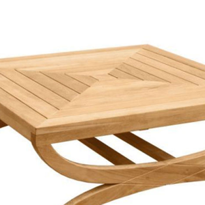 Mesa de madera de teca de diseño moderno y ecológico para espacios interiores; resistente, duradera y con un acabado liso. - Product Image 3