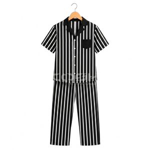 ชุดนอนผู้หญิงพิมพ์ลายเก๋ไก๋สีขาวดำ ยี่ห้อ Cosh International Delta Sigma Sorority Greek Apparel สำหรับเจ้าสาว - Product Image 1