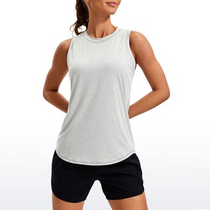 Women's Teal Knitted Scoop Neck Tank <b>Top</b> Casual Solid Color Regular Length - Product Image 4