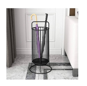 Nordic High Round Creative Umbrella Rack Holder Metal Leather Umbrella Stands Decorative <b>Unique</b> Style Umbrella Holder - Product Image 2