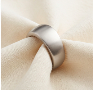 Modern Geometric Stainless Steel <b>Napkin</b> Rings Matte <b>Silver</b> Metal Table Decor For Wedding Use And Home use - Product Image 5