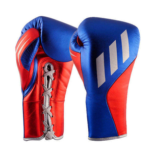 Gants de boxe personnalisés en cuir imperméables, respirants et légers pour l'entraînement au sac de frappe - Fermeture à lacets - Product Image 1