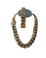 Collier chaîne cubaine Miami en argent sterling 925 plaqué or, moissanite certifiée GRA, bijoux de luxe de style hip-hop pour hommes