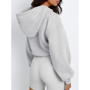 FOXA 2025 automne/hiver mode reine femmes recadrée à capuche à manches longues sweats XS taille Y2K tenues pull vêtements - Product Image 2