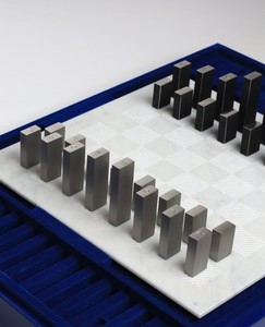 Figurines d'échecs en métal de qualité supérieure, design contemporain, vente en gros, pièces d'échecs de qualité supérieure, objet de collection - Product Image 2