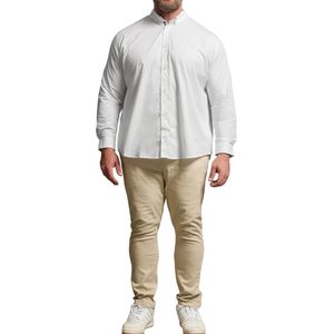 Camisa Formal de Franela Tejida Vintage para Hombre, Manga Larga, Oversize, de Algodón, con Botones, Tejido Suave y Transpirable para Uso Diario - Product Image 4